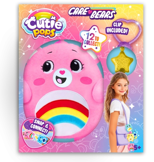 Cutie Pops Plüschanhänger für den Rucksack Care Bears (Glücksbärchis) – mehrere Varianten – 1 Stück