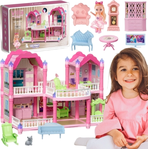 Woopie Puppenhaus Gartenvilla mit 156 Teilen