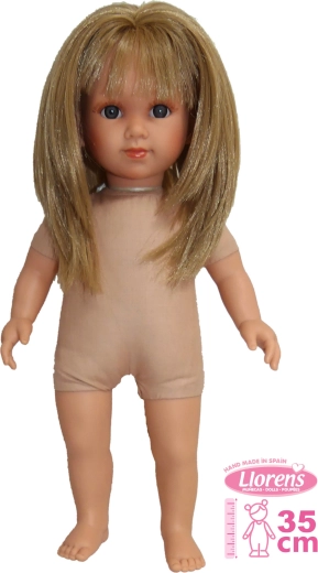 Llorens Elena realistische Puppe mit weichem Stoffkörper 35 cm