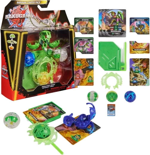 Bakugan Starterset Special Attack Ventri, Octagon und Trox mit 3 Figuren