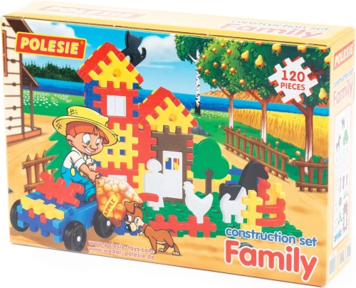 Kinder-Baukasten Polesie Family 120 Teile in Box