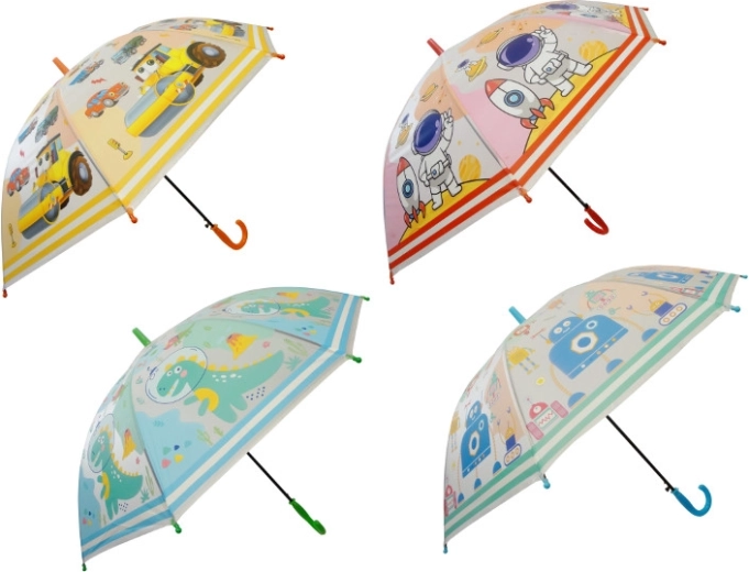 Bunter automatischer Kinderregenschirm