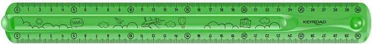 Lineal KEYROAD Flexi 30 cm grün