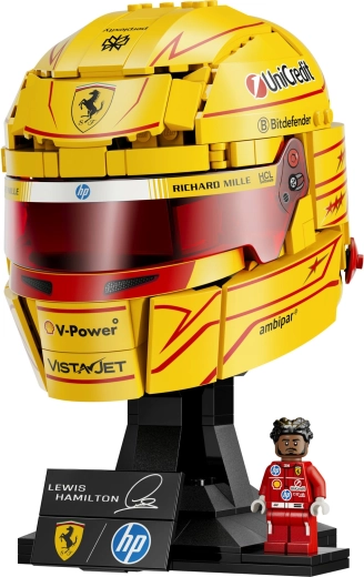 Ikonischer Helm in Ferrari-Farben