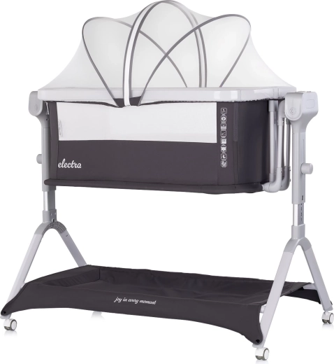 Chipolino elektrische Babywiege 3-in-1 Electra charcoal