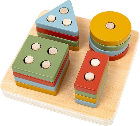 Geometrisches Holz-Steckspiel für die Kleinsten von Baby Mix