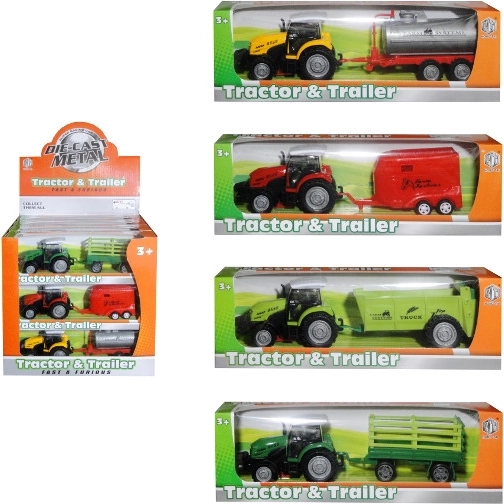 Traktor mit Anhänger mit Schwungradantrieb
