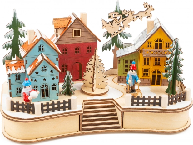 Weihnachtliche Holzlampe – Winterdorf small foot