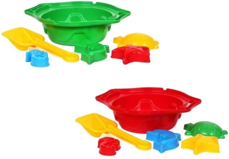 K TechnoK Sandspiel-Set mit Sieb, Schaufel und Förmchen