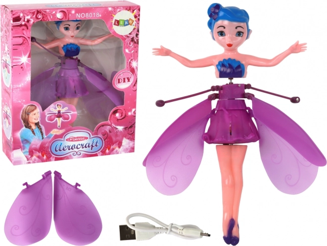 Zauberhafte handgesteuerte fliegende Feenpuppe Fairy Doll