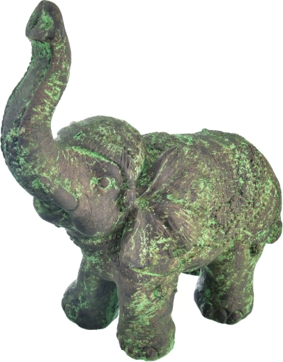 Dekorative Elefantenfigur aus Polystone, grau 40 cm