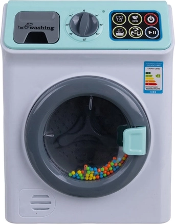 Öffnende Tür und Trommel mit Kugeln