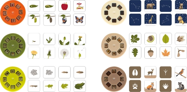 Sechs austauschbare Lerndiscs