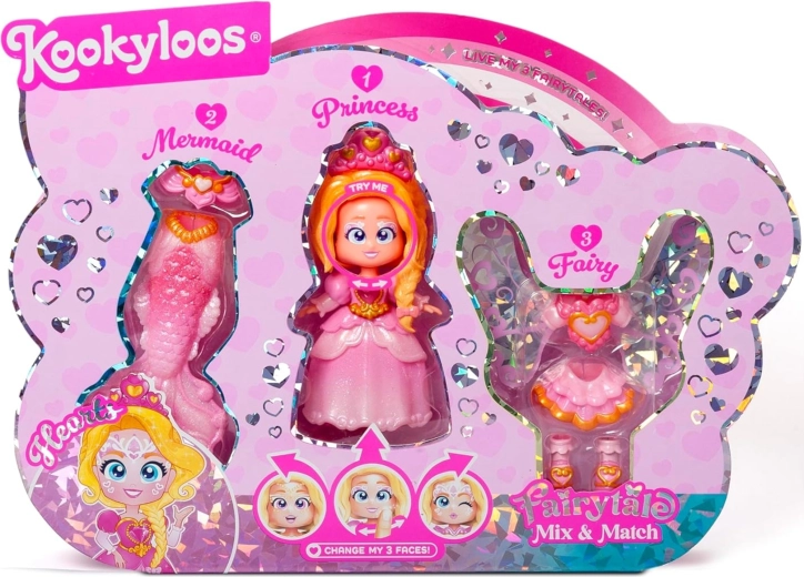 Drei Gesichtsausdrücke mit einem Klick