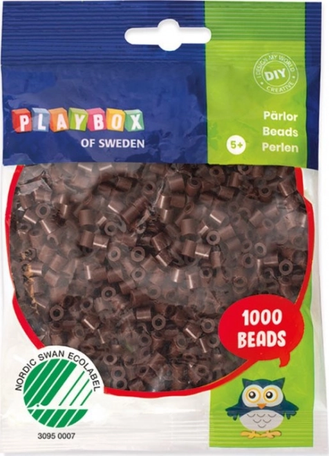 Playbox Bügelperlen braun 1000 Stk