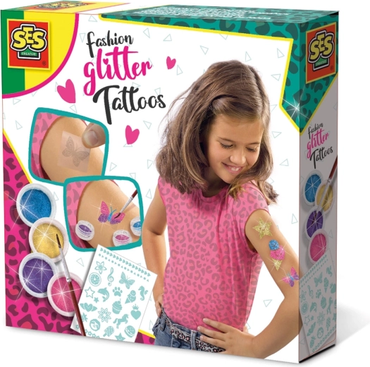 Modische Glitzer-Tattoos