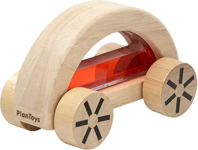 PlanToys Holzauto mit Wasser – rot