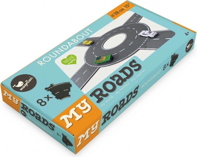 Magellan MyRoads Kreisverkehr aus Holz