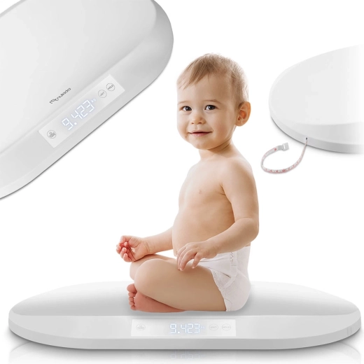 Elektronische Babywaage Nukido mit Messband und 5 g Genauigkeit