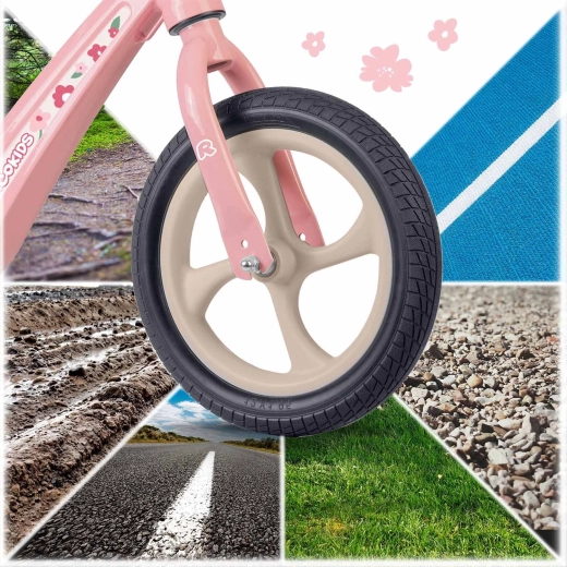 Pannensichere 12" EVA-Räder – wartungsfreier Komfort