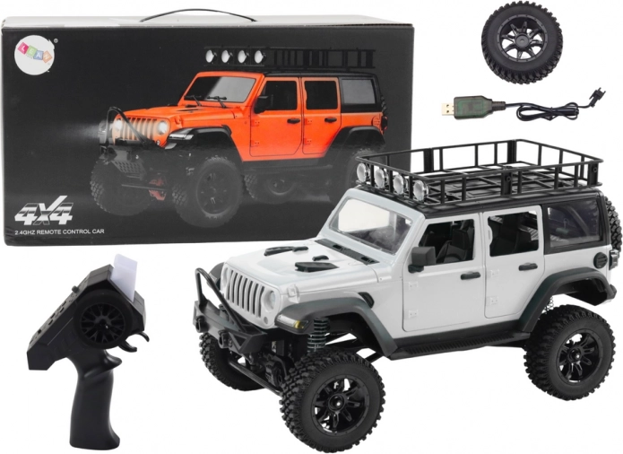 Geländegängiges RC-Auto 2.4G mit 4x4-Antrieb – grau