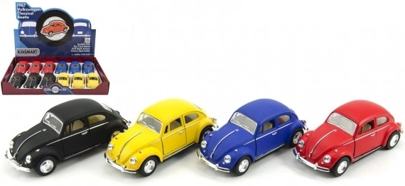 Metallmodell KINSMART VOLKSWAGEN Beetle mit Rückzug, 13 cm