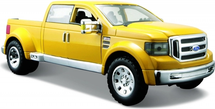Automodell Ford Mighty F-350 Super Duty in Gelb, Maßstab 1:31