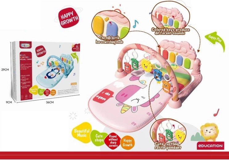 Musik-Spielmatte mit Klavier Einhorn für Babys