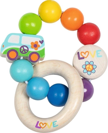 Elastischer Fühlring, regenbogenfarben