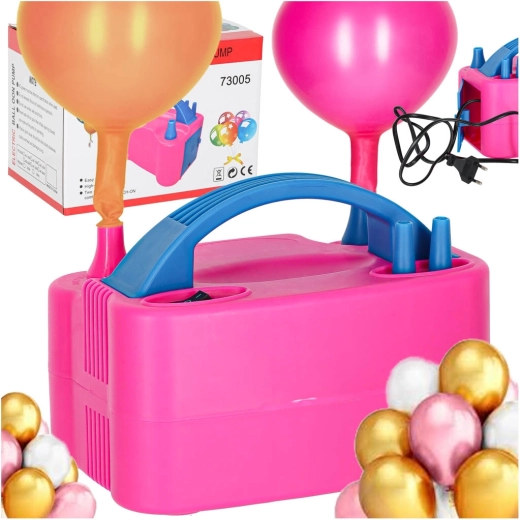 Elektrische Ballonpumpe 600 W mit zwei Düsen