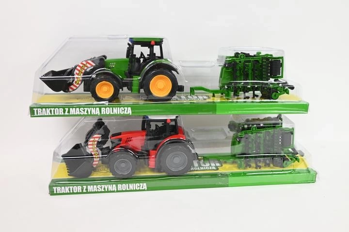 Traktor mit landwirtschaftlichem Gerät (Spielzeug)