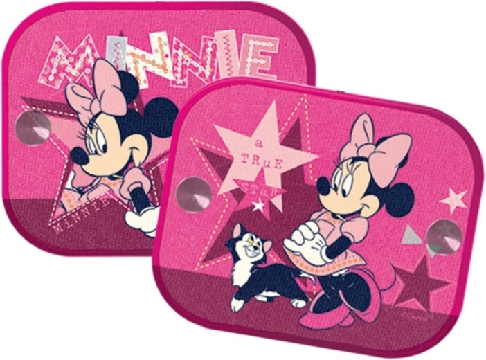 Auto-Sonnenschutz Minnie Mouse rosa 2 Stück