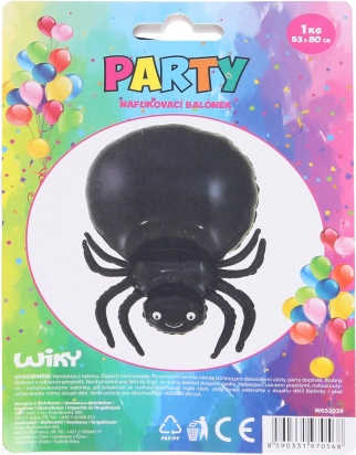 Aufblasbarer Ballon Schwarze Spinne