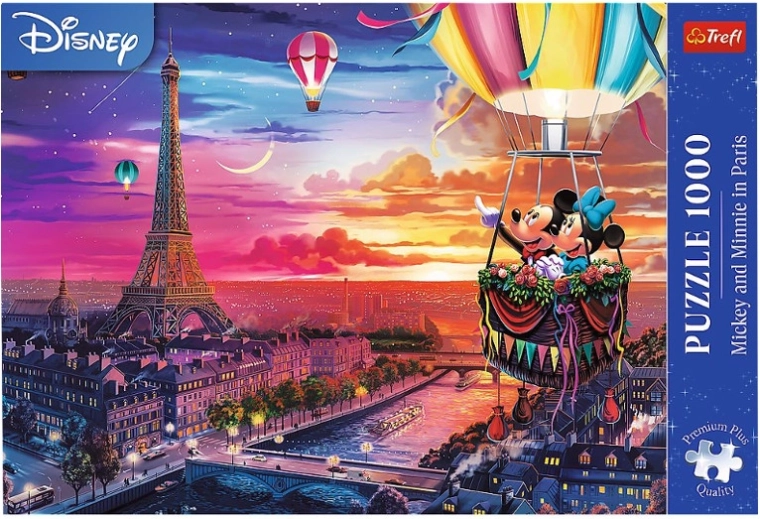 Puzzle 1000 Premium Plus – MICKEY UND MINNIE IN PARIS