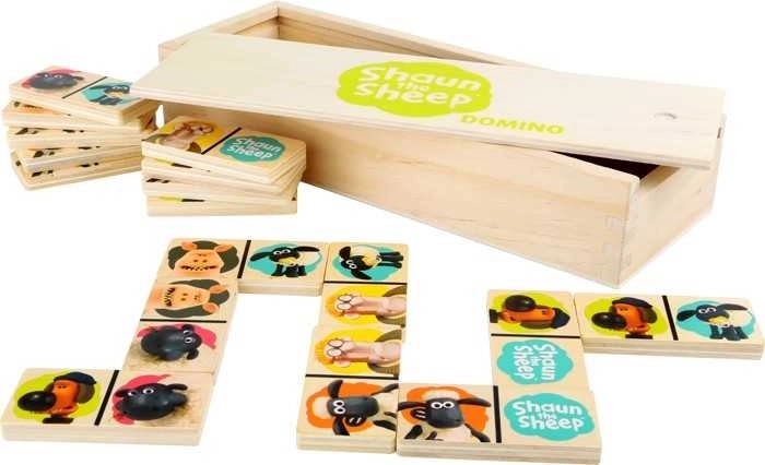 Holzdomino Shaun das Schaf