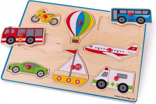 Holz-Puzzle Verkehrsmittel Bigjigs Toys
