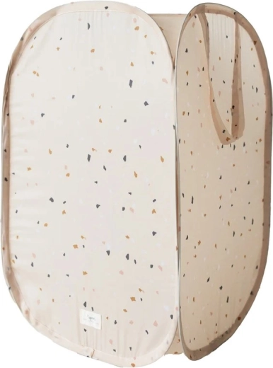 3 Sprouts faltbarer Aufbewahrungskorb Recycled Terrazzo Beige