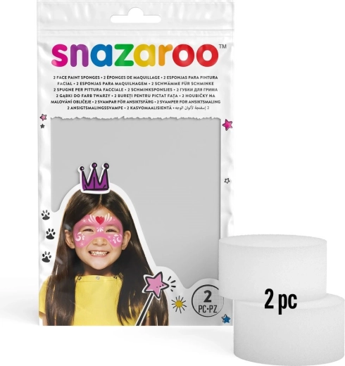 Snazaroo runde Schwämmchen für Gesichtsbemalung – 2 Stk.