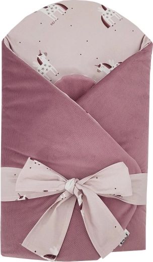 EKO Pucktuch Velvet mit Kokoseinlage Unicorn 75 × 75 cm