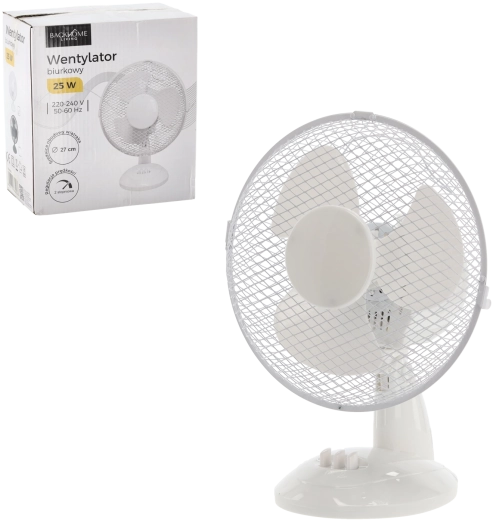 Tischventilator weiß 25 W