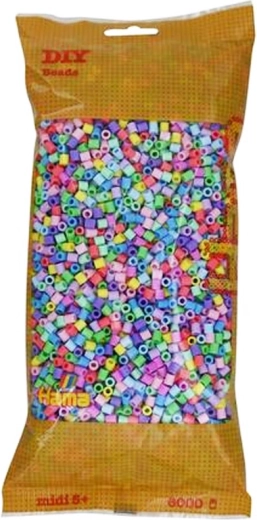 Bügelperlen pastell 5 mm, 6000 Stk.