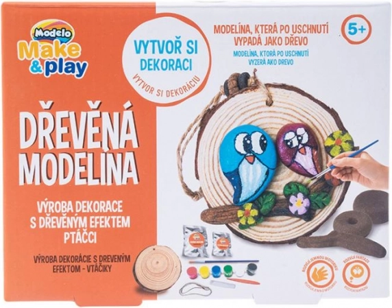 Holzknete für Kinder – Vögel