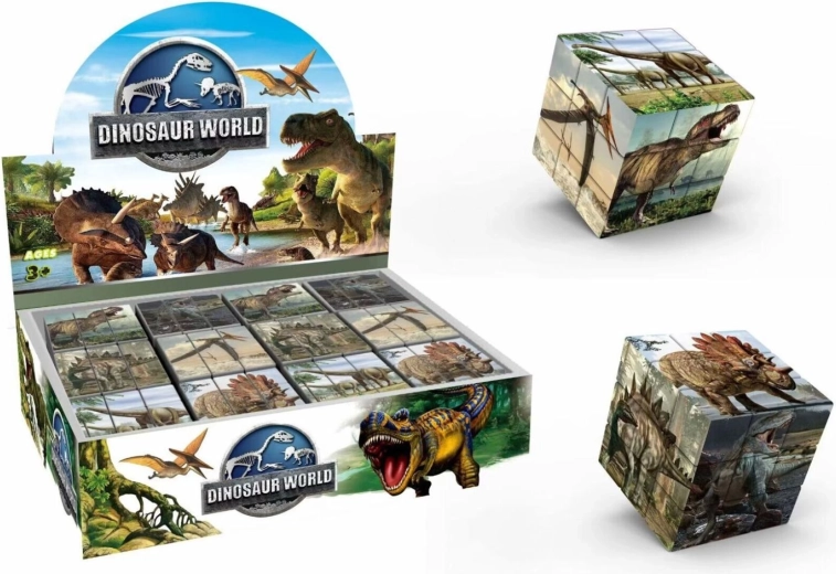 Dinosaurier-Bilderpuzzle 3x3x3 - 1 Stück