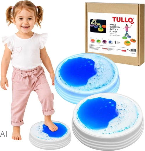 Tullo leuchtender sensorischer Flüssigkeitsstein, blau