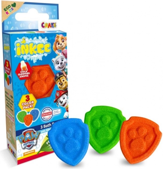 Inkee Mini-Packung sprudelnder Badebomben Paw Patrol