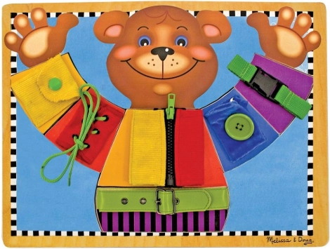 Motoriktafel mit Anziehbär MELISSA & DOUG