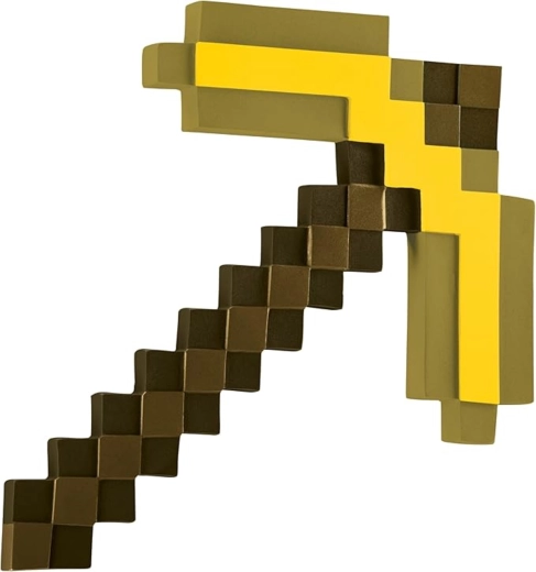 Minecraft Goldspitzhacke zum Kostüm, 41 cm