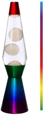 Lavalampe mit wechselnden LED-Farben