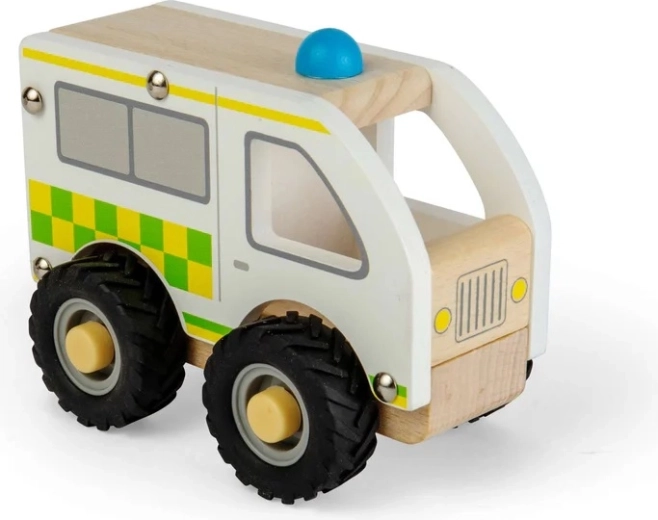 Bigjigs Toys Holz-Mini-Krankenwagen