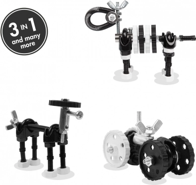Bauset The OffBits ZebraBit – kreatives Metall-Konstruktionsset 3-in-1